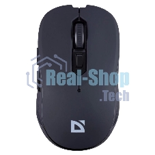 Мышь беспроводная Defender Gassa MM-105 черный, 1600 dpi, радиоканал, USB, кнопки - 6