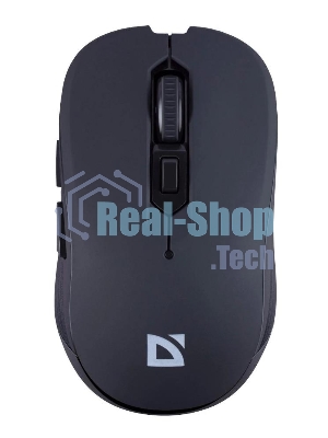 Мышь беспроводная Defender Gassa MM-105 черный, 1600 dpi, радиоканал, USB, кнопки - 6