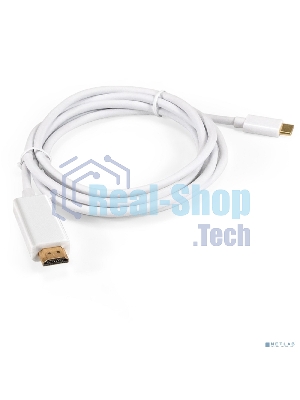 Кабель-адаптер Type-C-HDMI ExeGate EX-CM-HDMI2M-0.1 (USB Type-C/19M, 4K@120HZ 8K@ 30Hz, 1,8м)