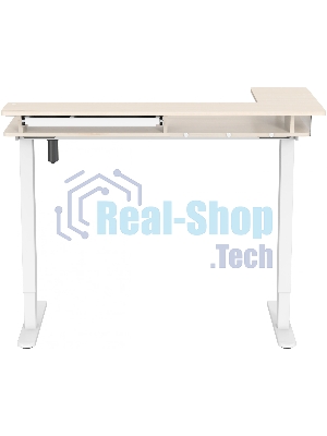 Стол для компьютера Cactus CS-EDL-DWT столешница ДСП светлый дуб каркас белый 120x71x60см