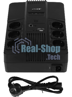 Источник бесперебойного питания SKAT-UPS 800 AI ИБП 220В 480Вт 1 АКБ 9А.ч внутр. меандр. стаб-ция напр-я. 6 выходов Бастион 452