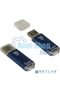 Флешка USB Smartbuy V-Cut series blue (SB16GbVC-B), 16Gb, USB 2.0, R/W 25/15, синий