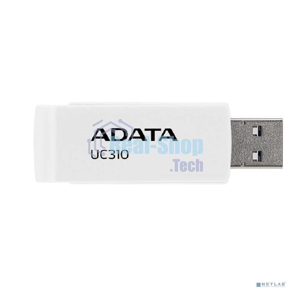 Флешка USB ADATA UC310 (UC310-64G-RWH), 64Gb, USB 3.2 Gen 1, R/W 100/30, белый