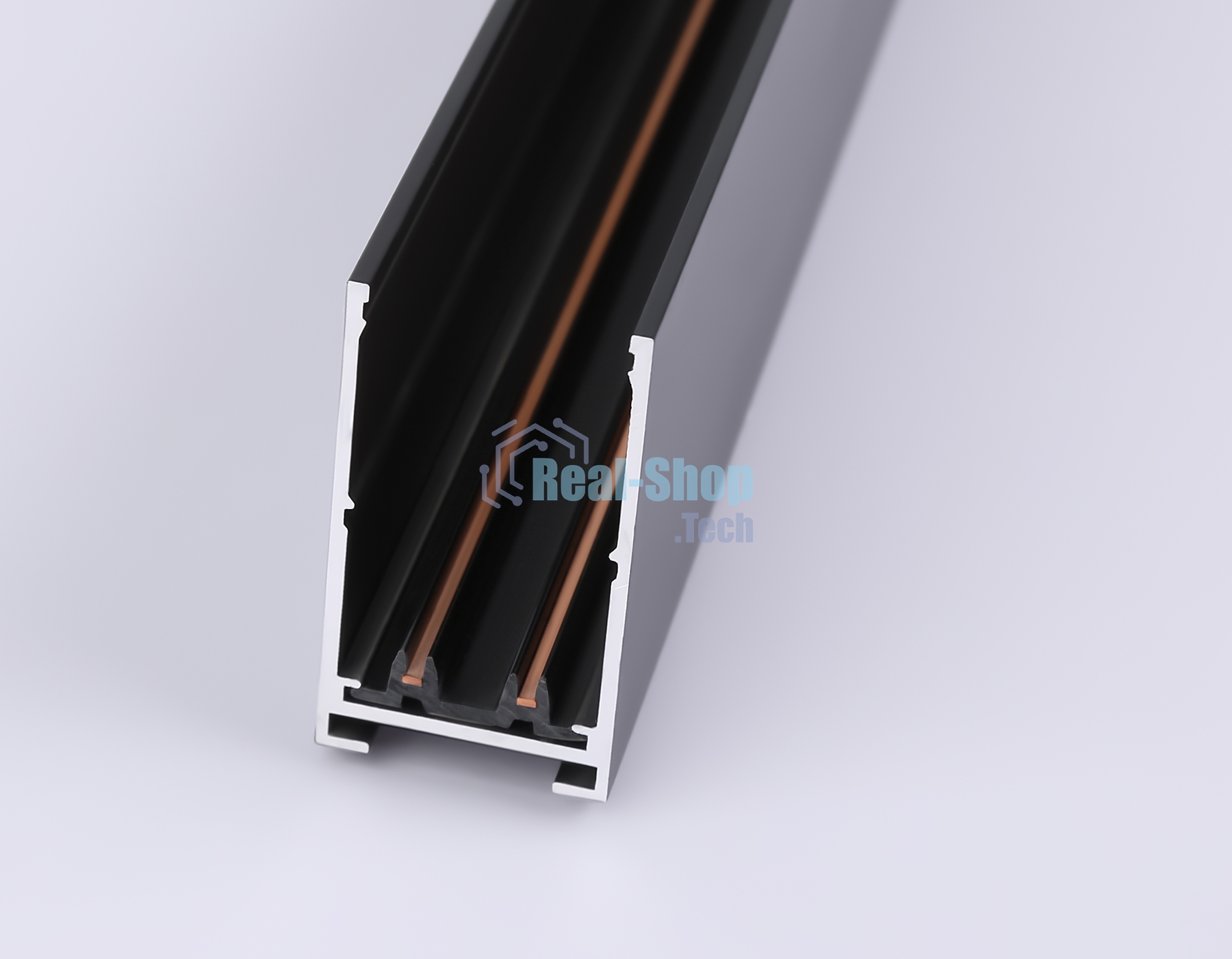 Шинопровод накладной Ambrella light GL1006 BK черный IP20 220V 3000*30.6*56
