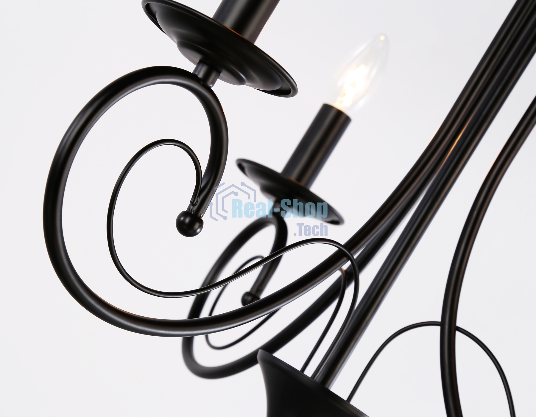 Светильник Ambrella light TR9606/3 BK черный E14/3 max 40W D560*650