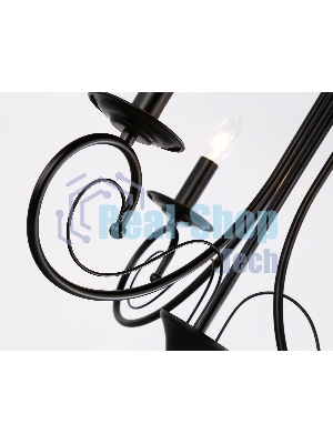 Светильник Ambrella light TR9606/3 BK черный E14/3 max 40W D560*650