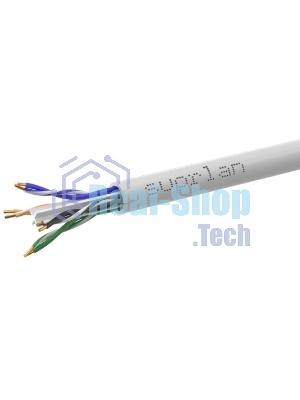Кабель витая пара U/UTP кат.6 4х2х23AWG solid Cu LSZH нг(А)-HF Indoor Six (м) SUPRLAN 01-1030-1