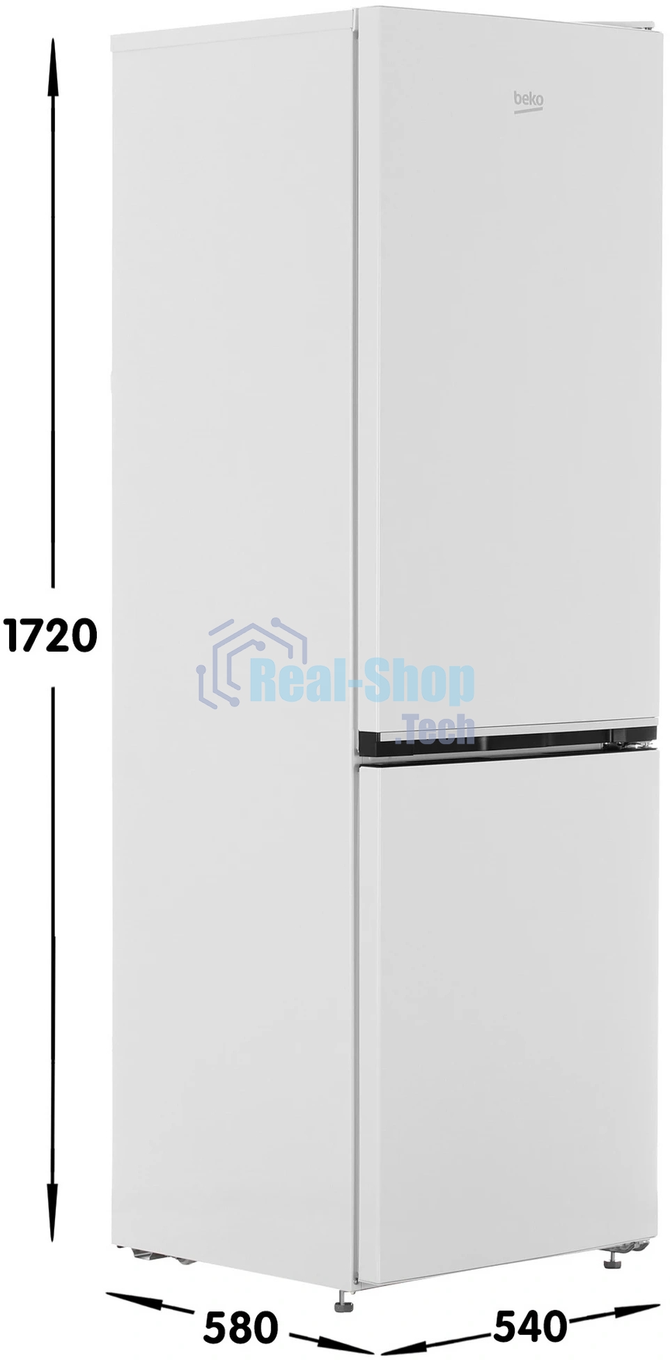 Холодильник Beko B1RCSK272W белый, двухкамерный 175/87л морозилка снизу