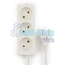 Удлинитель Гарнизон EL-NL3-W-2, 3 розетки допустимый ток 10А, длина 2 м.