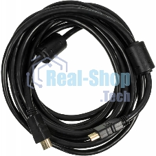 Кабель-соединительный аудио-видео Ningbo HDMI-5M-MG HDMI (m)/HDMI (m) 5м. феррит.кольца позолоченные контакты черный