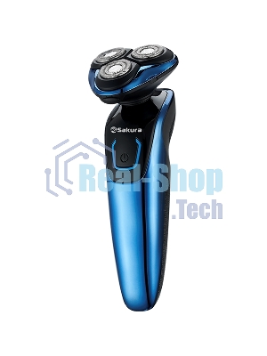 Электробритва Sakura SA-5420BL 3гол триммер влаж.бритье