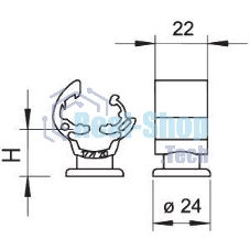 Держатель проволоки d8-10мм универс. Тип:177 20 M8 OBO 5207444