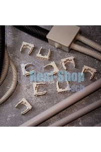 Крепеж-клипса для монтажного пистолета Rexant Ø 32 мм, серая (50 шт/уп)