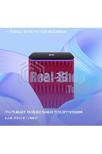 Умная колонка Яндекс Станция Миди, ZigBee, 24Вт, с голосовым ассистентом Алиса на YaGPT, малиновый
