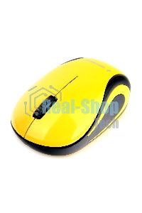 Мышь беспроводная Gembird MUSW-615 желтый, 1200 dpi, радиоканал, USB, кнопки - 3