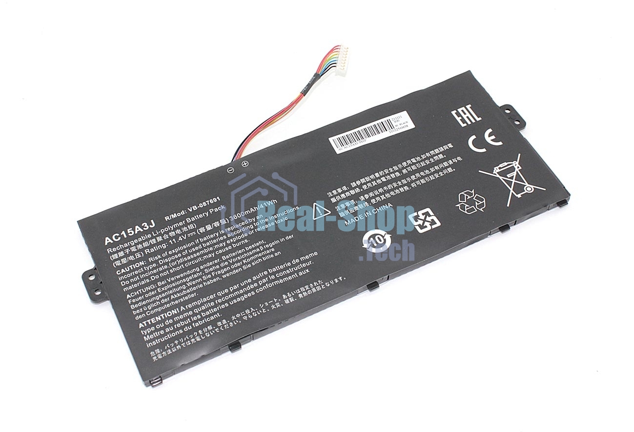 Аккумуляторная батарея для ноутбука Acer Chromebook C738T11.4V 3600mAh OEM