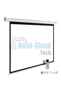 Экран Cactus 220x220 см MotoExpert CS-PSME-220x220-WT 1:1 настенно-потолочный рулонный белый (моторизованный привод)