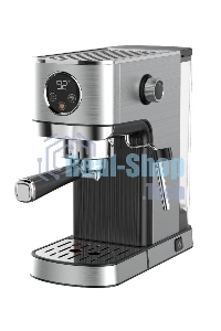 Кофеварка рожковая Korting KCM 1001 EX нержавеющая сталь, молотый, 1.2 л, 1350 Вт, 20 бар