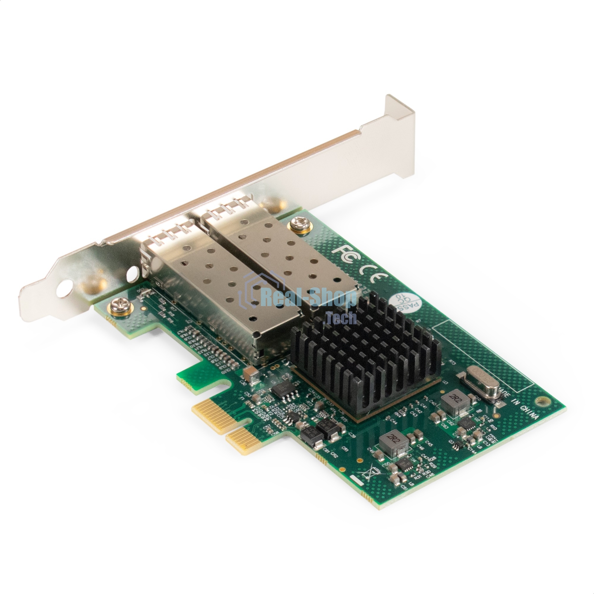 Комплект: Сетевой адаптер SFP ExeGate EXE-82576-F2 + 2xТрансивер Multi-Mode до 550м ExeGate EXT-1G-MM850-LC2-550M (EX296229RUS: PCI-E x1 v2.0, порты 2x SFP (10/100/1000Mb/s), Gigabit Server NIC Intel Chipset 82576-F2 + 2xEX298329RUS: Tx:850/Rx:850 нм, до 550 м, разъем Duplex LC)