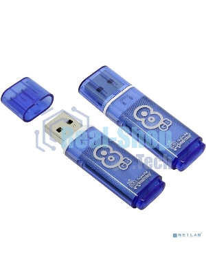 Флешка USB Smartbuy Glossy series Blue (SB8GbGS-B), 8 Gb, USB Type-A 2.0, R/W 25/15, синий