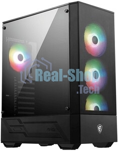 Компьютерный корпус MSI MAG FORGE 112R 2xUSB 3.0, 4x120мм ARGb Fan, ARGb Control Board, Tempered Glass Window, Brown Box (949679)