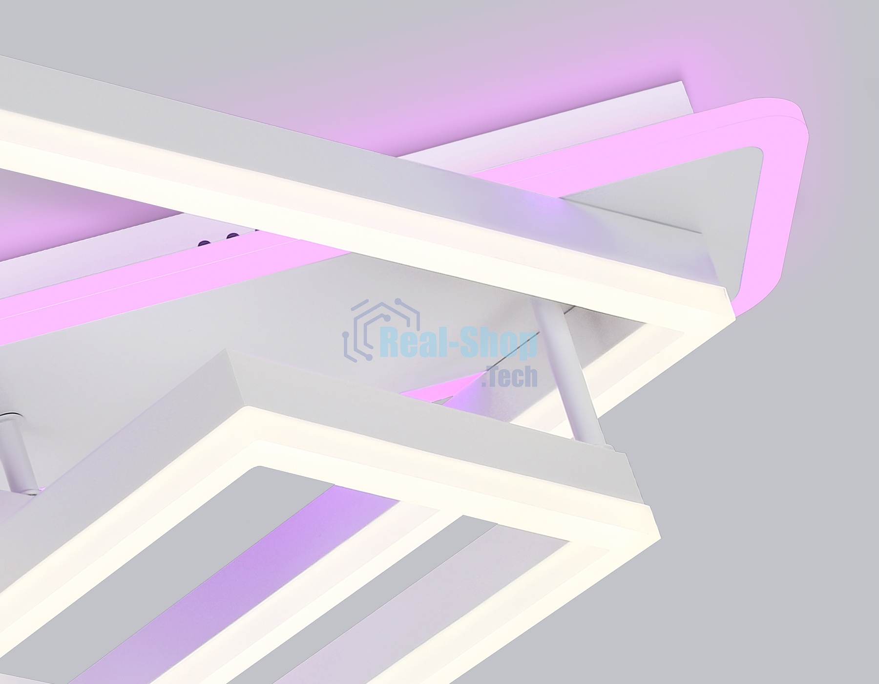 Светильник Ambrella light FA8531 WH белый 132W 3000K-6400K+RGB 630*570*160 (ПДУ РАДИО 2.4G)