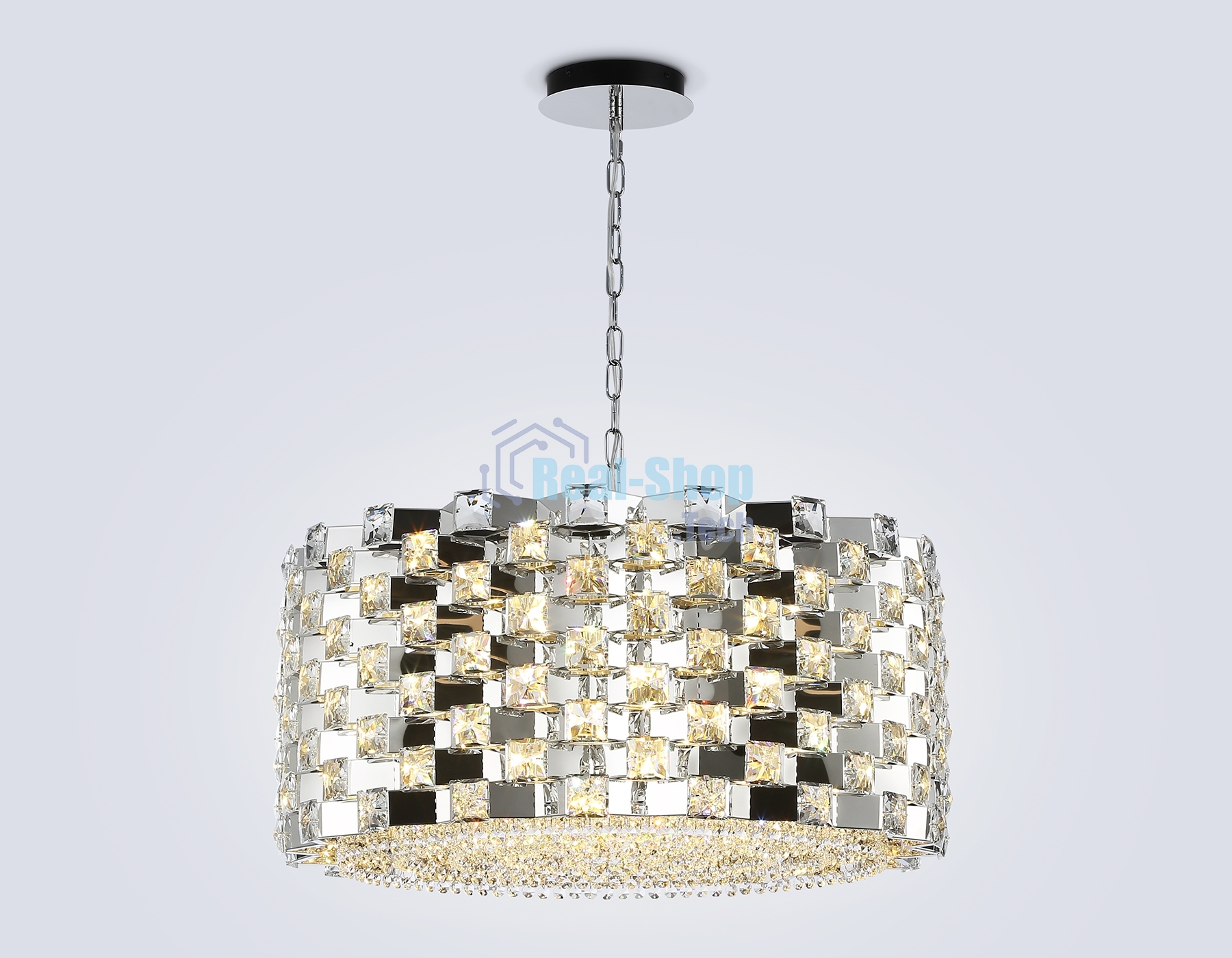 Люстра Ambrella light LH41006/18 CH/CL хром/прозрачный E14*18 max 40W D700*320
