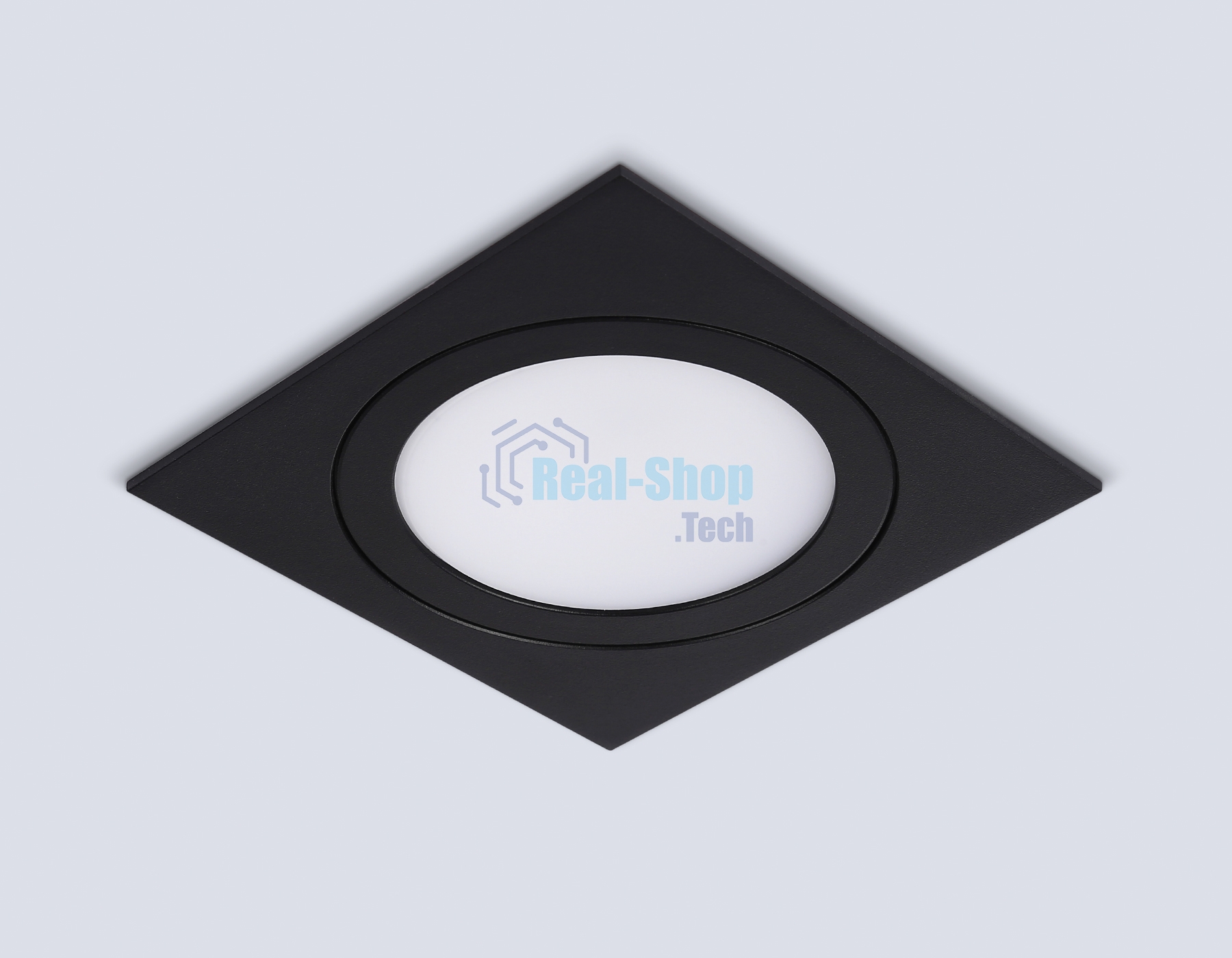 Светильник Ambrella light TN6609 BK черный IP44 GX53 max 15W 110*110*23