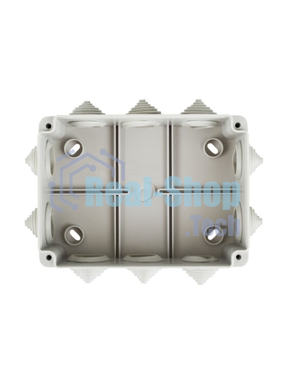 Коробка КМ41241 распаячная IEK UKO10-150-110-070-K41-44 для о/п 150х110х70 мм IP44 (RAL7035, 10 гермовводов)