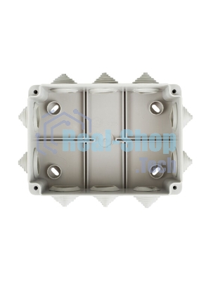 Коробка КМ41241 распаячная IEK UKO10-150-110-070-K41-44 для о/п 150х110х70 мм IP44 (RAL7035, 10 гермовводов)