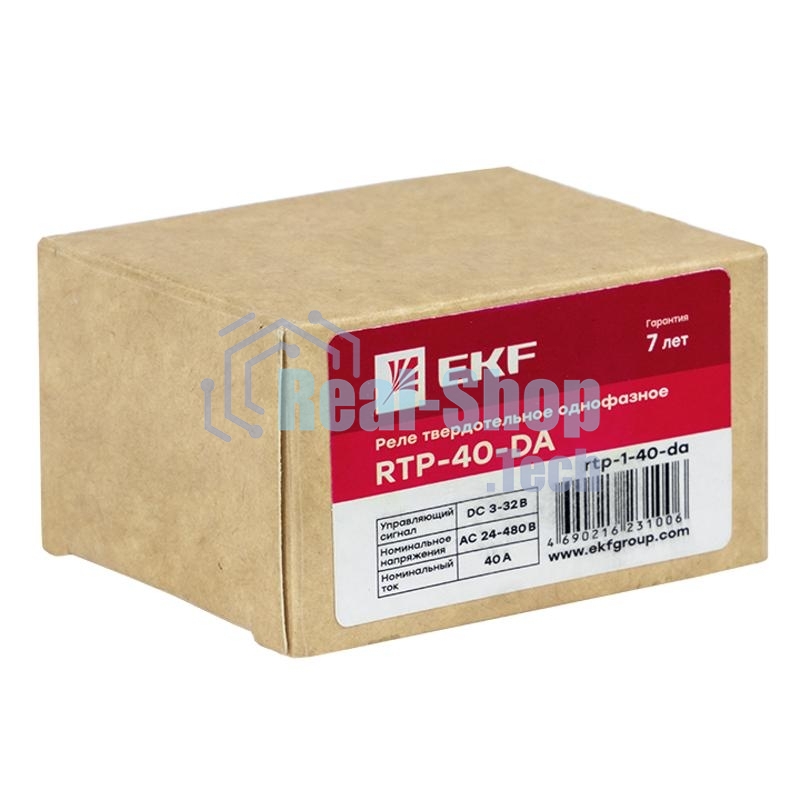 Реле твердотельное однофазное RTP-40-DA PROxima EKF rtp-1-40-da