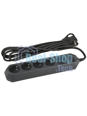 Сетевой фильтр ЭРА USF-5es-1.5m-B, 1.5 м, черный