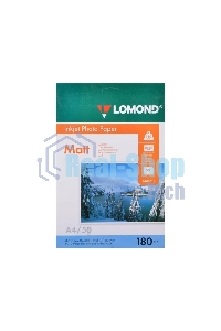 Фотобумага Lomond 0102014 A4/180г/м2/50л./белый матовое для струйной печати