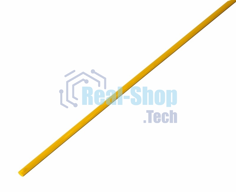 Термоусаживаемая трубка Rexant 1,5/0,75 мм, желтая, упаковка 50 шт. по 1 м