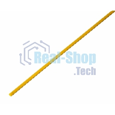 Термоусаживаемая трубка Rexant 1,5/0,75 мм, желтая, упаковка 50 шт. по 1 м