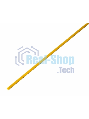 Термоусаживаемая трубка Rexant 1,5/0,75 мм, желтая, упаковка 50 шт. по 1 м