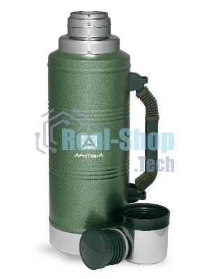 Термос Арктика 106-2200Р зеленый, 2,2 л + ручка, узкое горло, американский дизайн, ударопрочное, износостойкое покрытие 