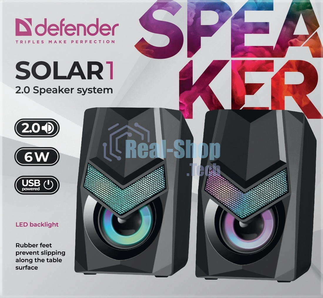 Акустическая система 2.0 Defender SOLAR 1 65401