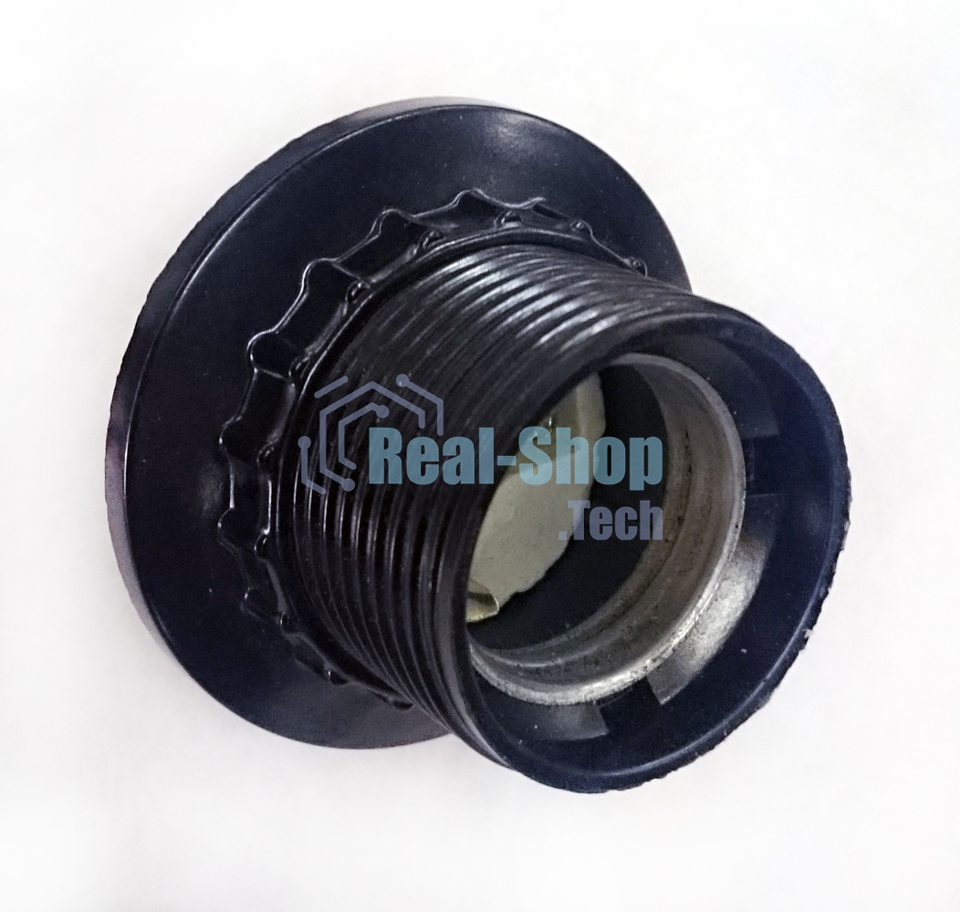 Патрон электрич. E27 Пкб27-04-К11 с кольцом карболит. черный (с этикет.) ИЭК EPK11-04-01-K01