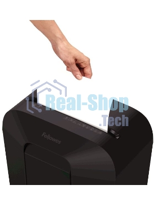 Шредер Fellowes PowerShred LX50 черный (секр.P-4)/перекрестный/9лист./17лтр./скрепки/скобы/пл.карты