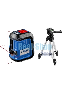 Нивелир лазерный ЗУБР КРЕСТ-15, суперкомпакт, 15м, точн. +/-0,3 мм/м, штатив, чехол