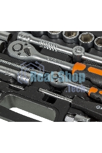 Набор инструментов 1/2дюйм; 1/4дюйм CrV пластик. кейс (94 предм.) Вихрь 73/6/7/5