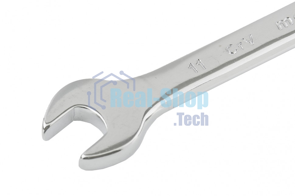 Ключ комбинированный Matrix, 11 мм, CrV, полированный хром 15155