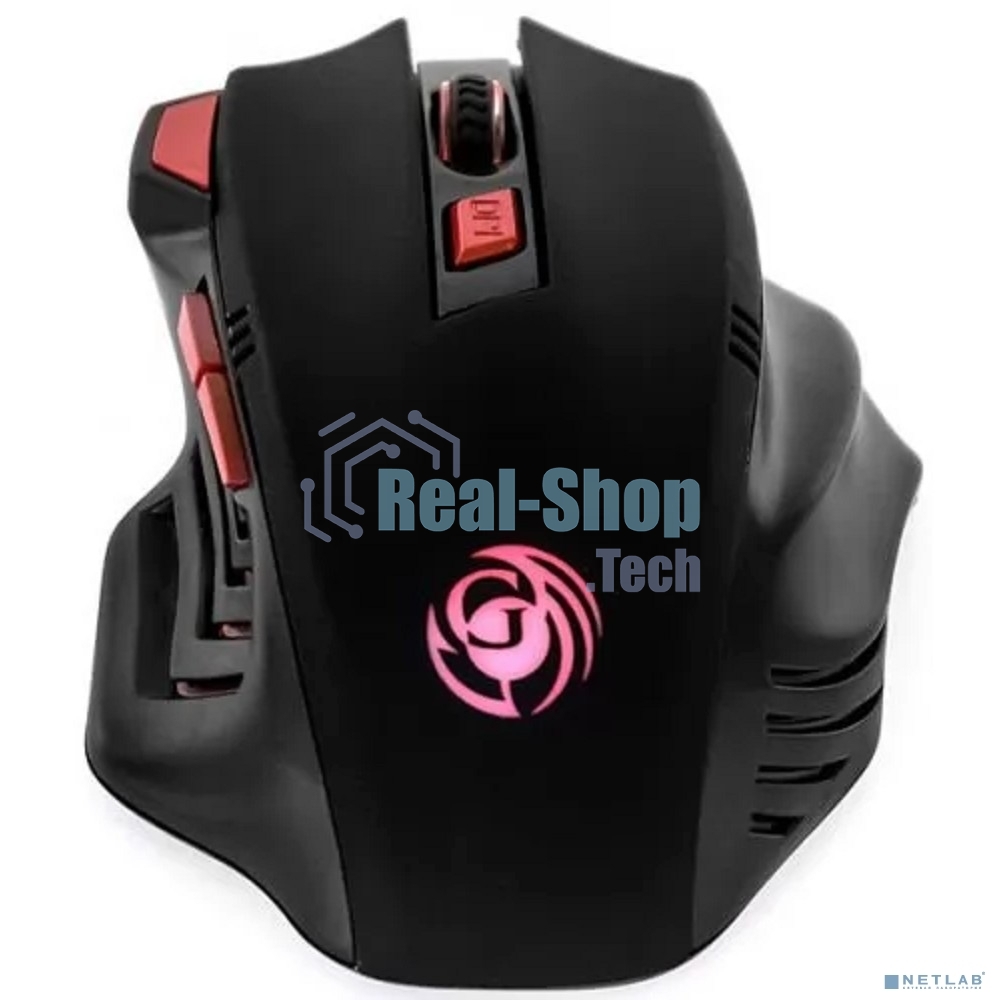 Мышь беспроводная Dialog Gan-Kata MRGK-14UR черный, 1600 dpi, радиоканал, USB, кнопки - 6