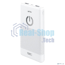Портативный аккумулятор Perfeo 10000 mAh + Micro usb/In Micro usb/Out USB 1 А, 2.1A/белый (PF_B4297)