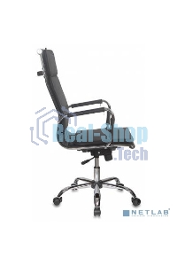 Кресло руководителя Бюрократ CH-993/black черный, искусственная, кожа, крестовина хромированная