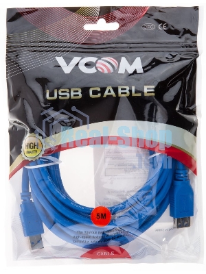 Кабель AM/AF USB3.0 5.0м VCOM удлинитель USB 3.0, VUS7065-5M