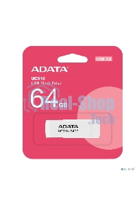 Флешка USB ADATA UC310 (UC310-64G-RWH), 64Gb, USB 3.2 Gen 1, R/W 100/30, белый