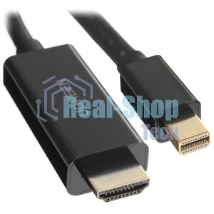 Кабель DisplayPort-HDMI ExeGate EX-CC-DP-HDMI-1.5 (20M/19M, 1,5м, экран)