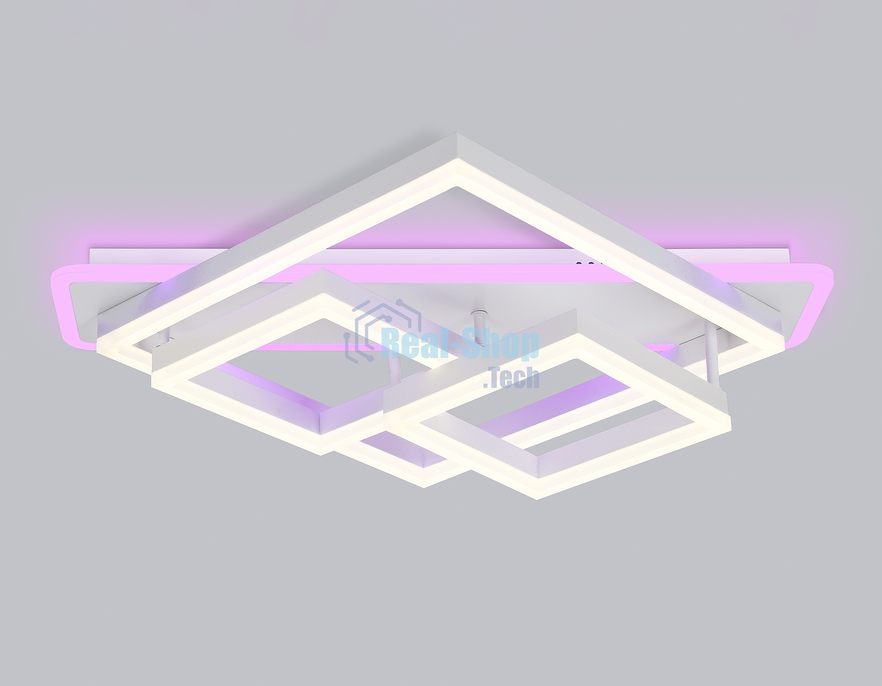 Светильник Ambrella light FA8531 WH белый 132W 3000K-6400K+RGB 630*570*160 (ПДУ РАДИО 2.4G)